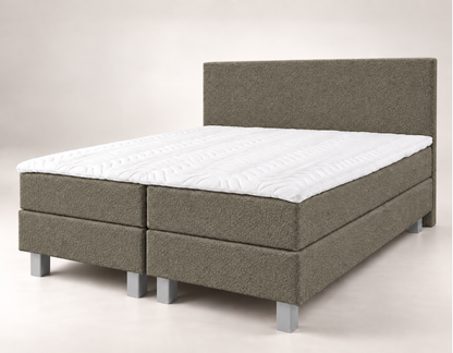Y-NOT - Lina Teddy Boxspring - Complete set - Taupe