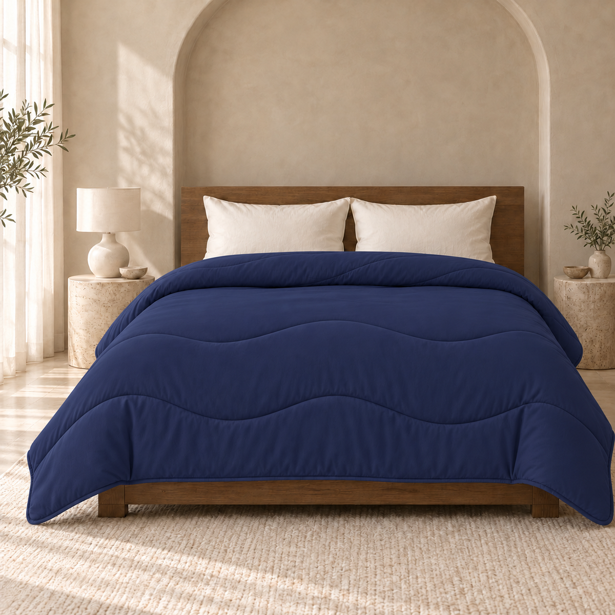 Y-NOT Comfort All-year Dekbed Wave Navy