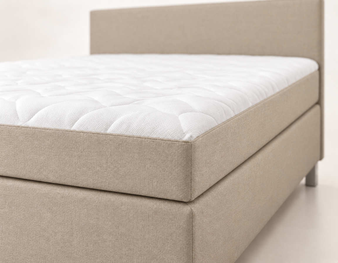 Y-NOT Nora boxspring Beige – matrasdetail