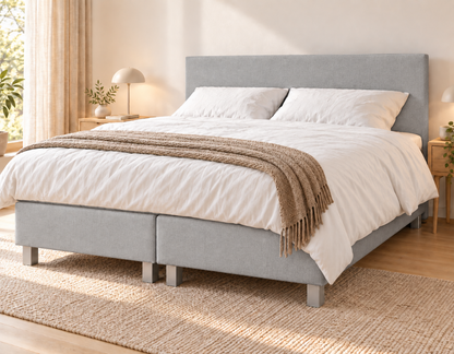 Y-NOT Nora boxspring Grijs – slaapkamer