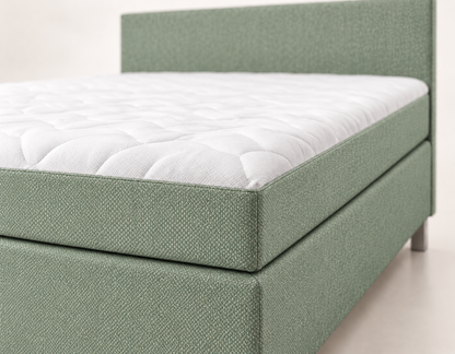 Y-NOT Nora boxspring Groen – matrasdetail