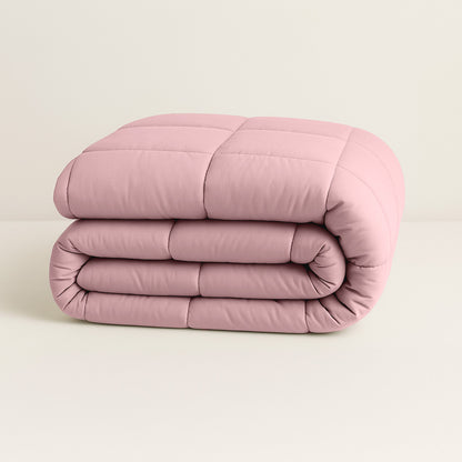 Dekbed Zonder Overtrek Mat Satijn Chalk Pink