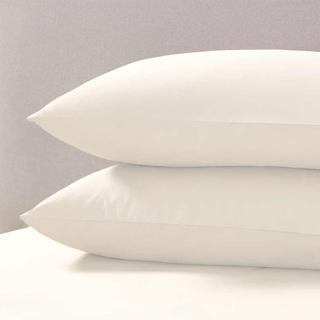 Kussenslopen Mat Satijn Offwhite 60x70cm 2-Pack