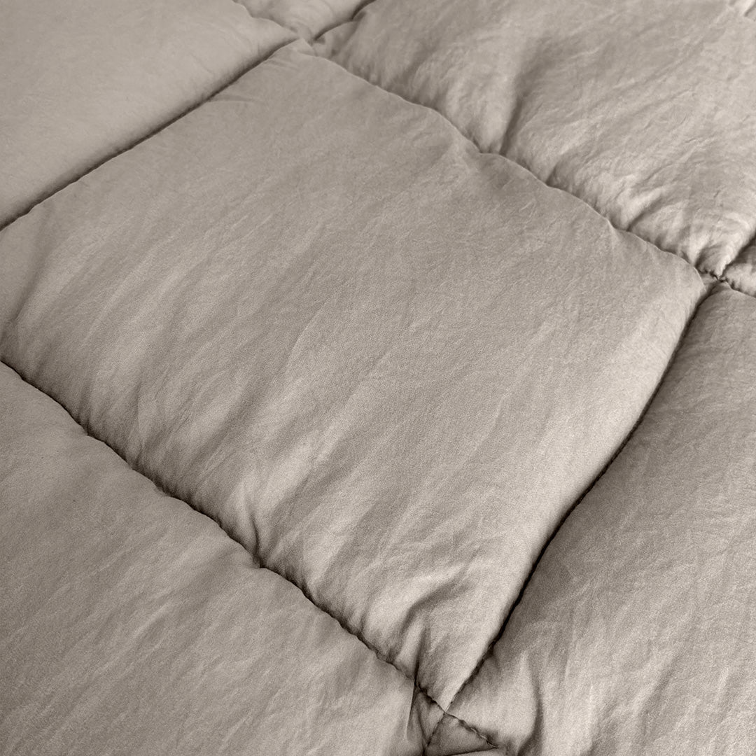 Dekbed Zonder Overtrek Stone Washed Zand