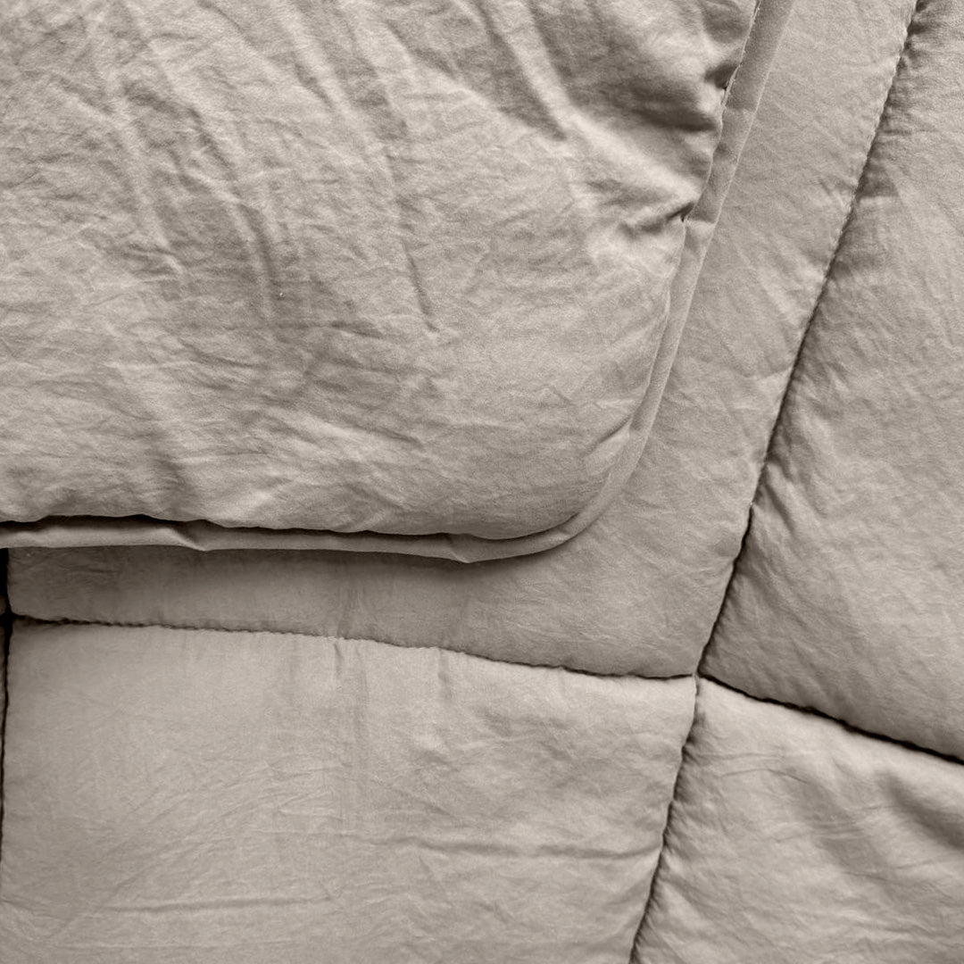Dekbed Zonder Overtrek Stone Washed Zand