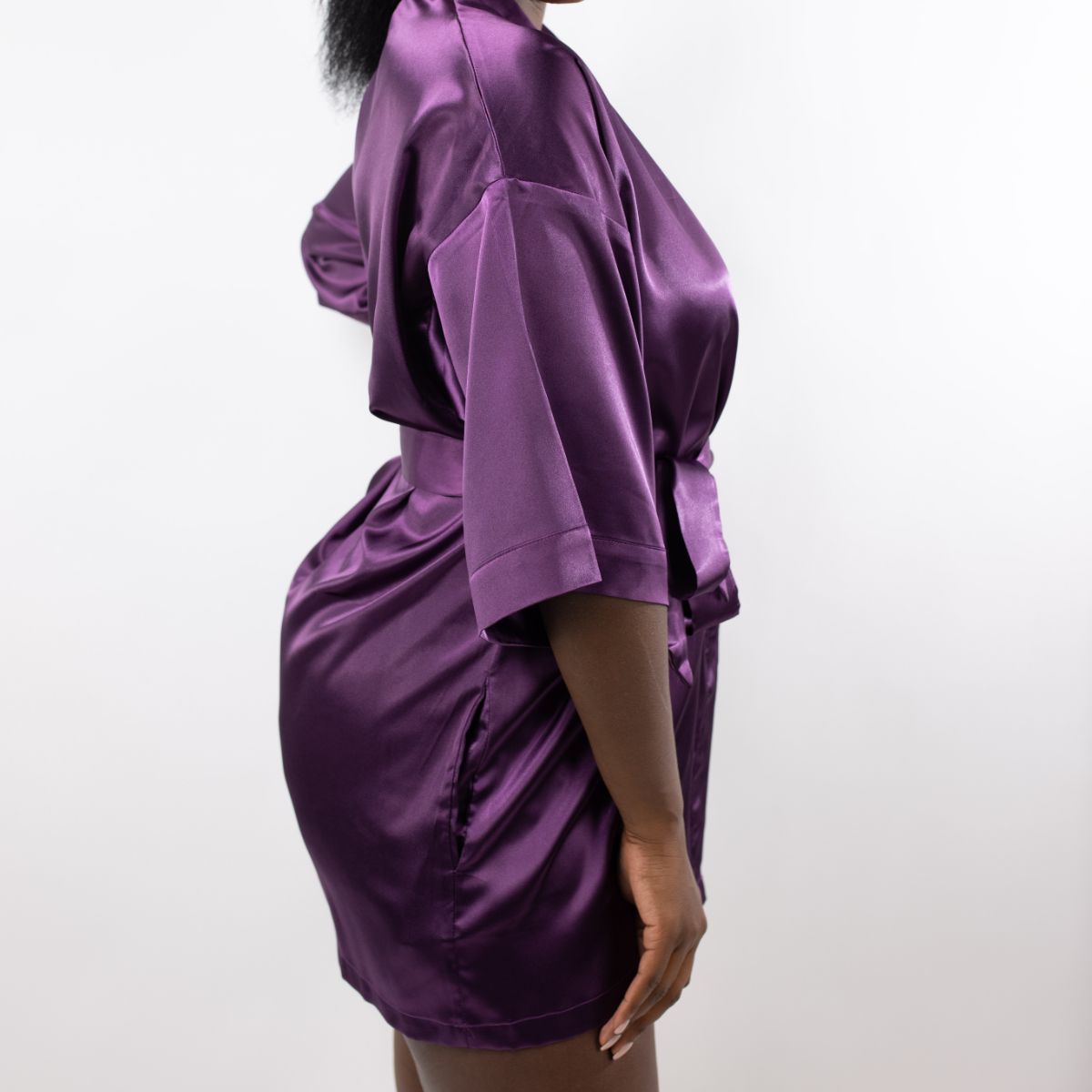Satijnen Kimono Play With Magic Purple