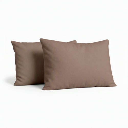 Kussenslopen Soft Fleece Flanel Taupe Grey 60x70 cm 2-pack