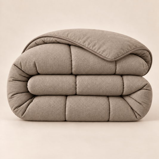 Y-NOT Premium Visgraat Dekbed Taupe