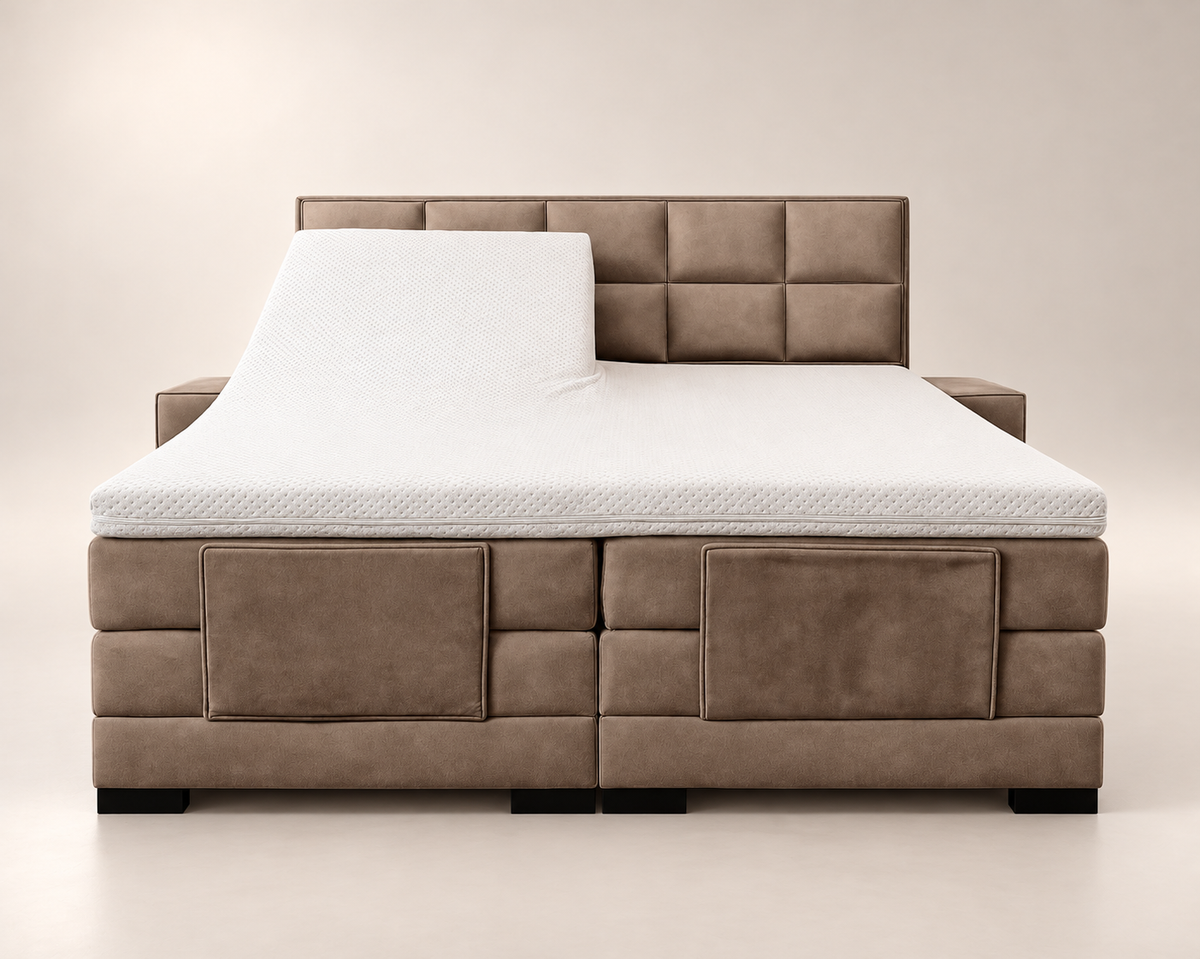 Y-NOT - Elektrische Boxspring - Cleo - Complete set - Nº31 Taupe