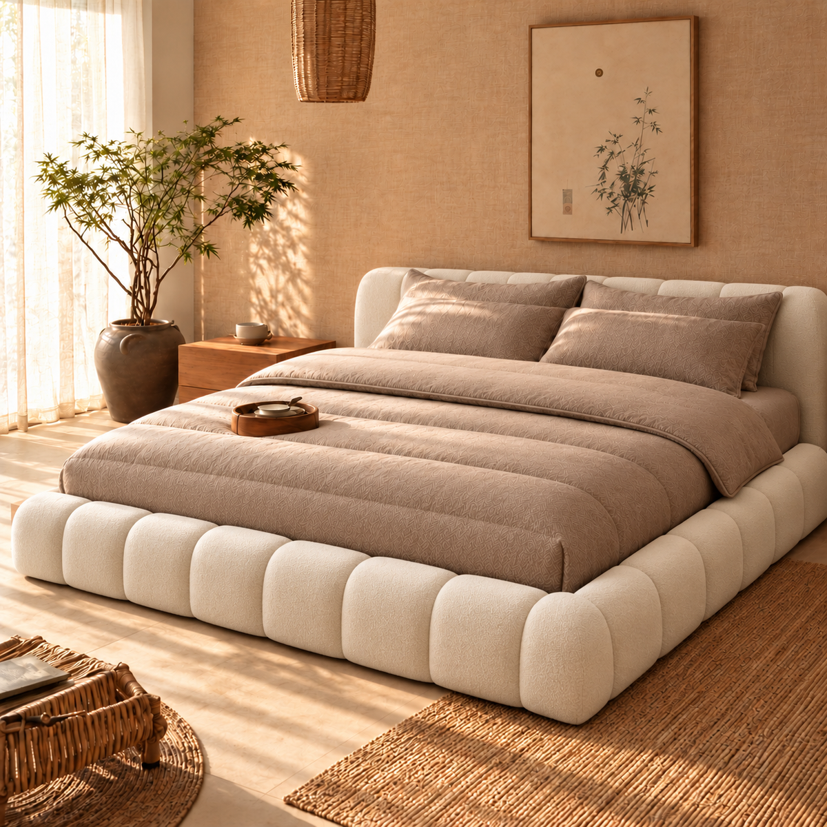 Y-NOT Premium Visgraat Dekbed Taupe