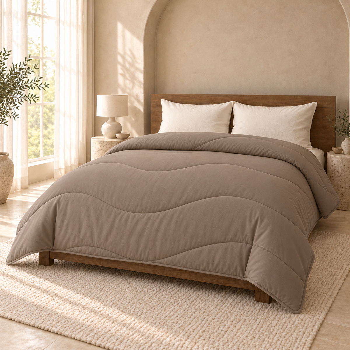 Y-NOT Comfort All-year Dekbed Wave Taupe