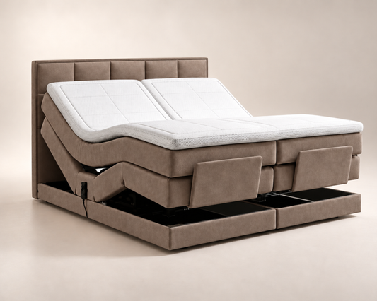 Y-NOT - Elektrische Boxspring - Cleo - Complete set - Nº31 Taupe