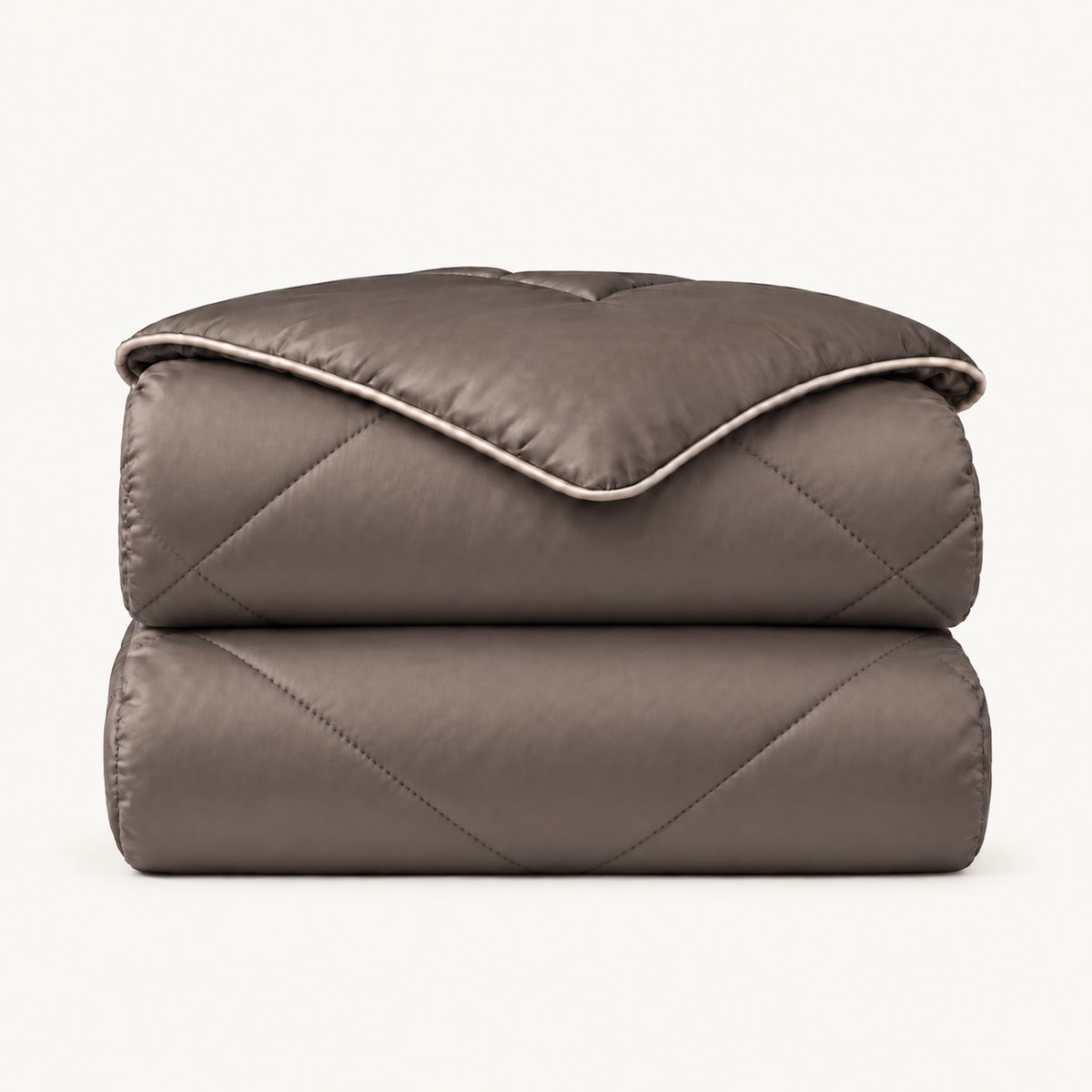 Y-NOT Premium Bamboe Dekbed Taupe/Grey