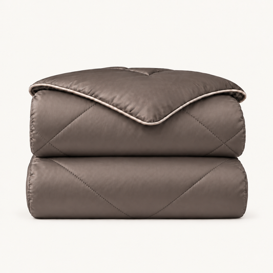 Y-NOT Premium Bamboe Dekbed Taupe/Grey