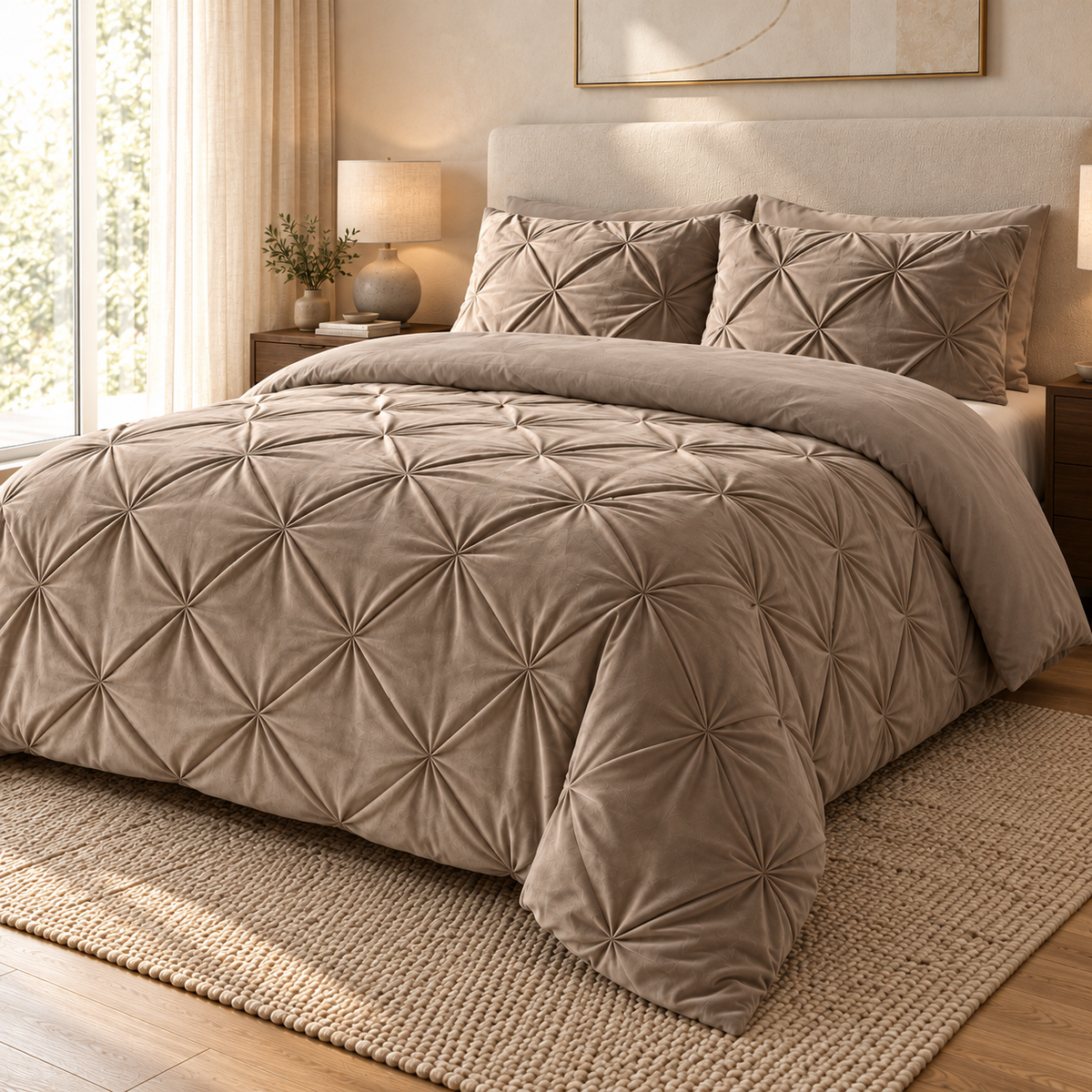 Y-NOT Velvet Diamond Dekbed Taupe