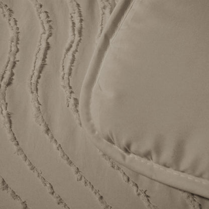 Dekbed Zonder Overtrek Japandi Waves Taupe
