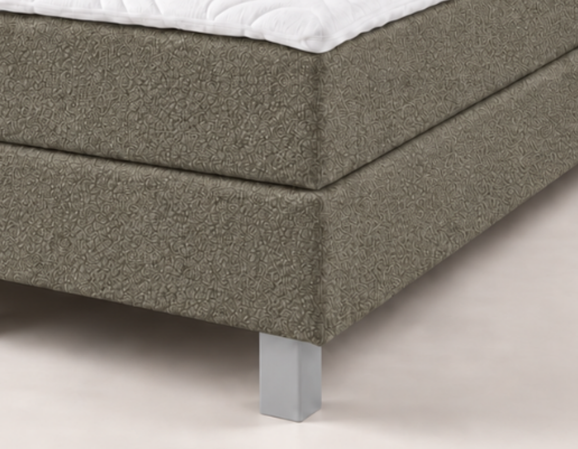 Y-NOT - Lina Teddy Boxspring - Complete set - Taupe