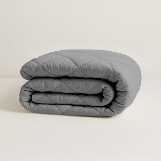 Dekbed Zonder Overtrek Mat Satijn Grey