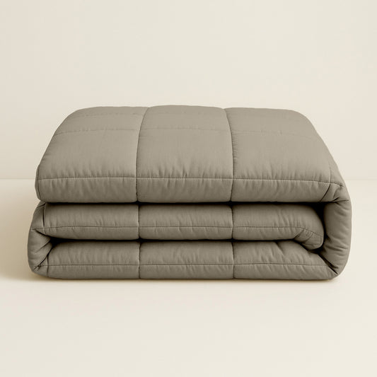Dekbed Zonder Overtrek Stone Washed Taupe