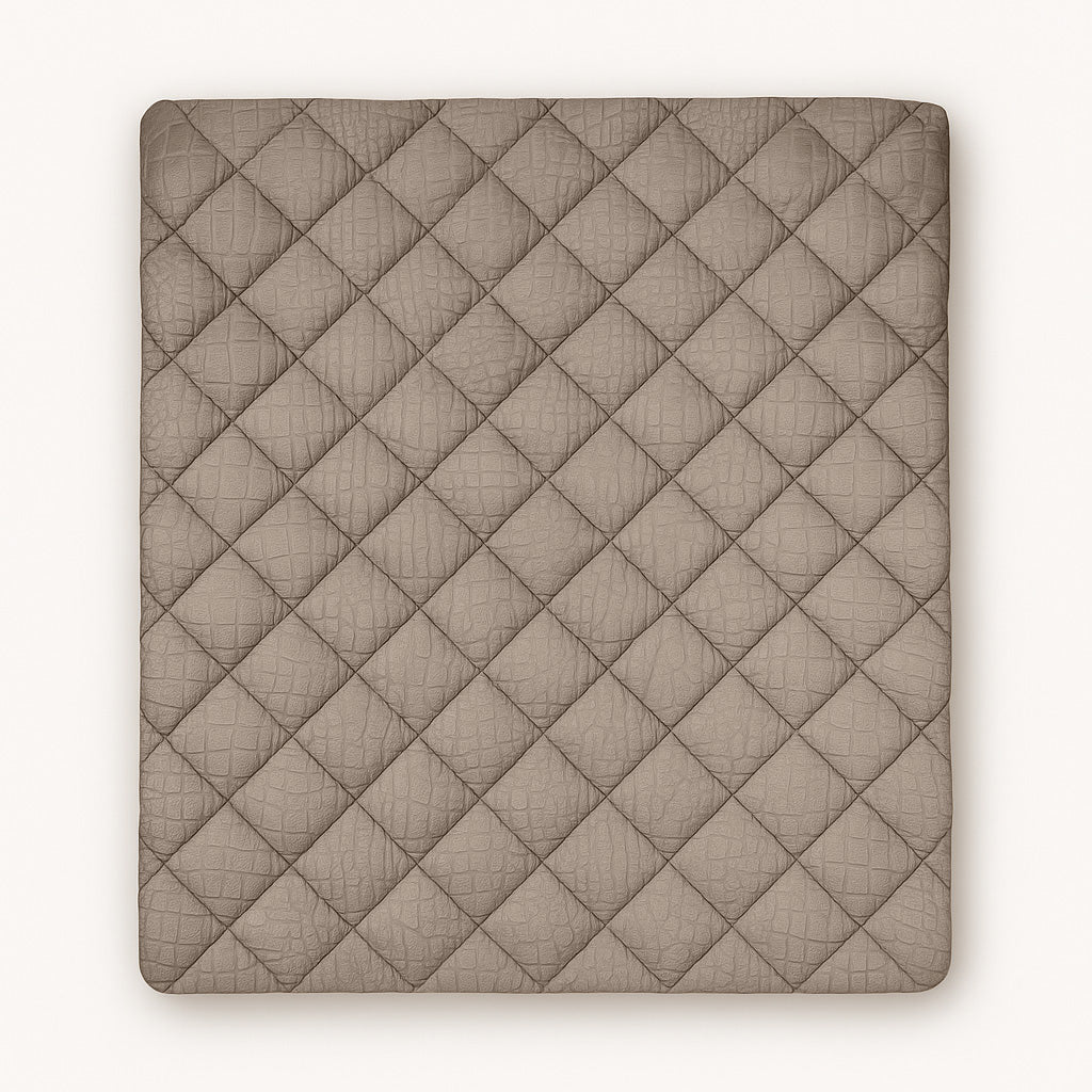 Dekbed Zonder Overtrek Velvet Snake Skin Desert Taupe
