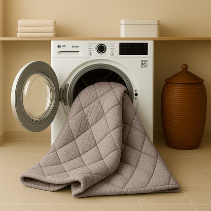 Dekbed Zonder Overtrek Velvet Snake Skin Desert Taupe