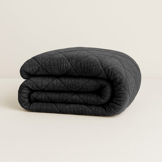 Dekbed Zonder Overtrek Velvet Snake Skin Jet Black