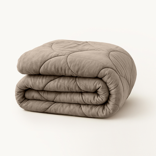 Y-NOT Velvet Dekbed Taupe/Grey