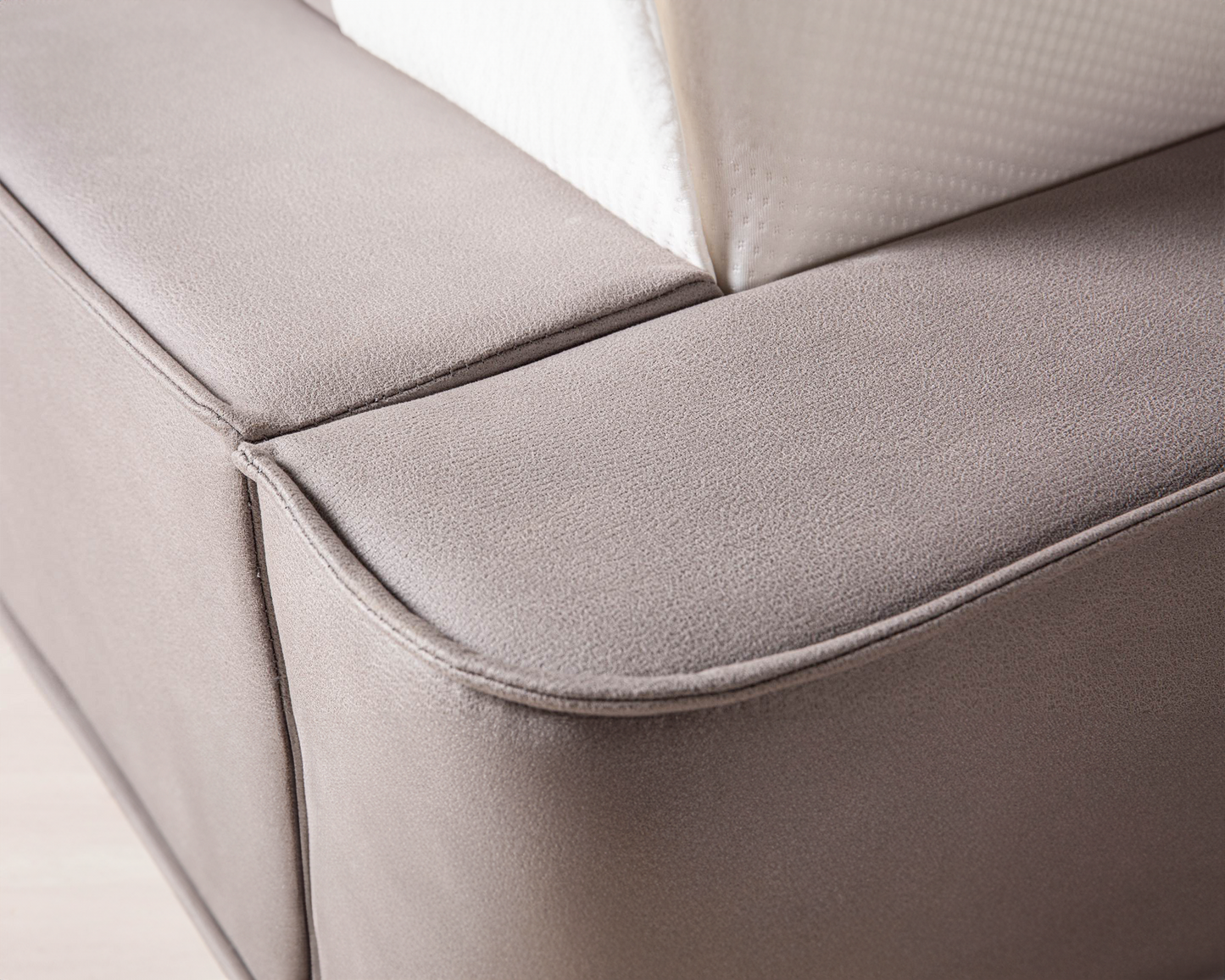 Amore Velvet bed met Opbergruimte + Hybrid Pocket 500 Matras - Nº89 - Taupe