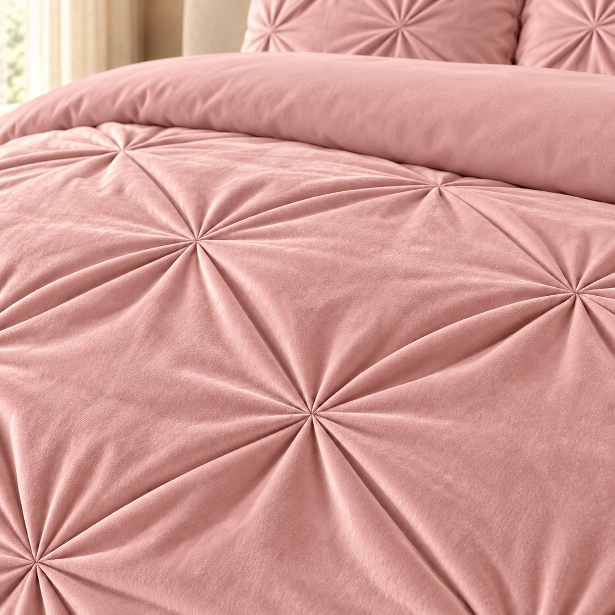 Y-NOTVelvet Diamond Dekbed  Roze