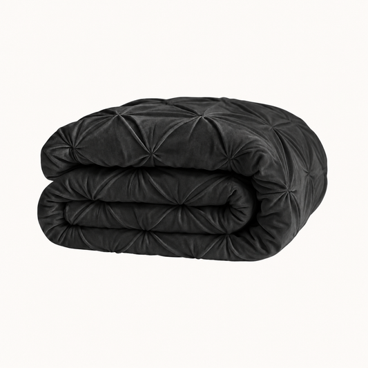 Y-NOT Velvet Diamond Dekbed Zwart