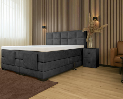Y-NOT - Elektrische Boxspring - Cleo - Complete set - Nº32 Antraciet