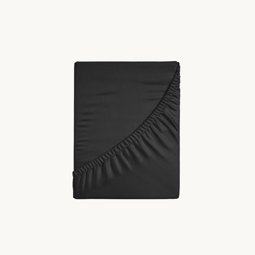 Matras Hoeslaken Katoen Obsidian Black
