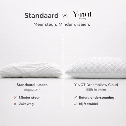 Y NOT Dreampillow Cloud hoofdkussen met uitneembare vulling