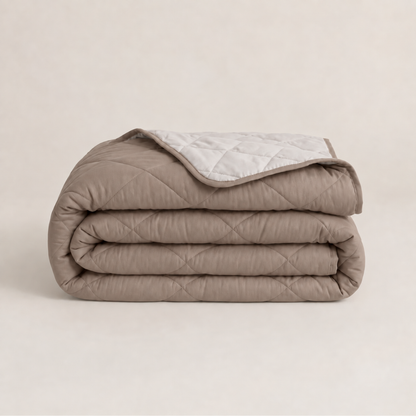 Y-NOT Dekbed Light Grey / Taupe