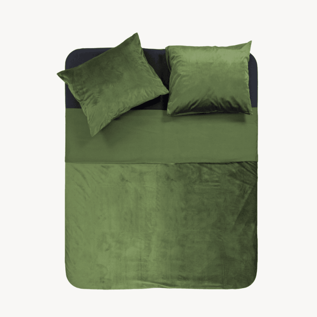Beddinghouse Dekbedovertrek Lex Grey Green. Beddinghouse beddengoed