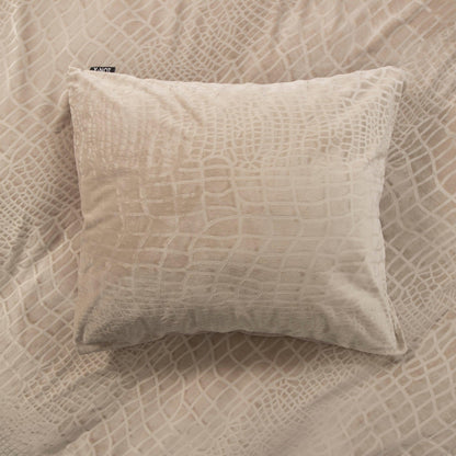 Dekbedovertrek set Velvet - Snake Skin - Desert Taupe - Y-NOT | be different
