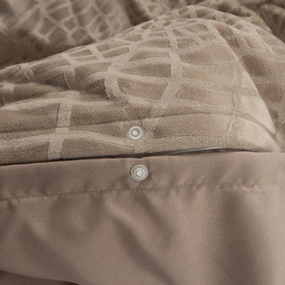 Dekbedovertrek set Velvet - Snake Skin - Desert Taupe - Y-NOT | be different