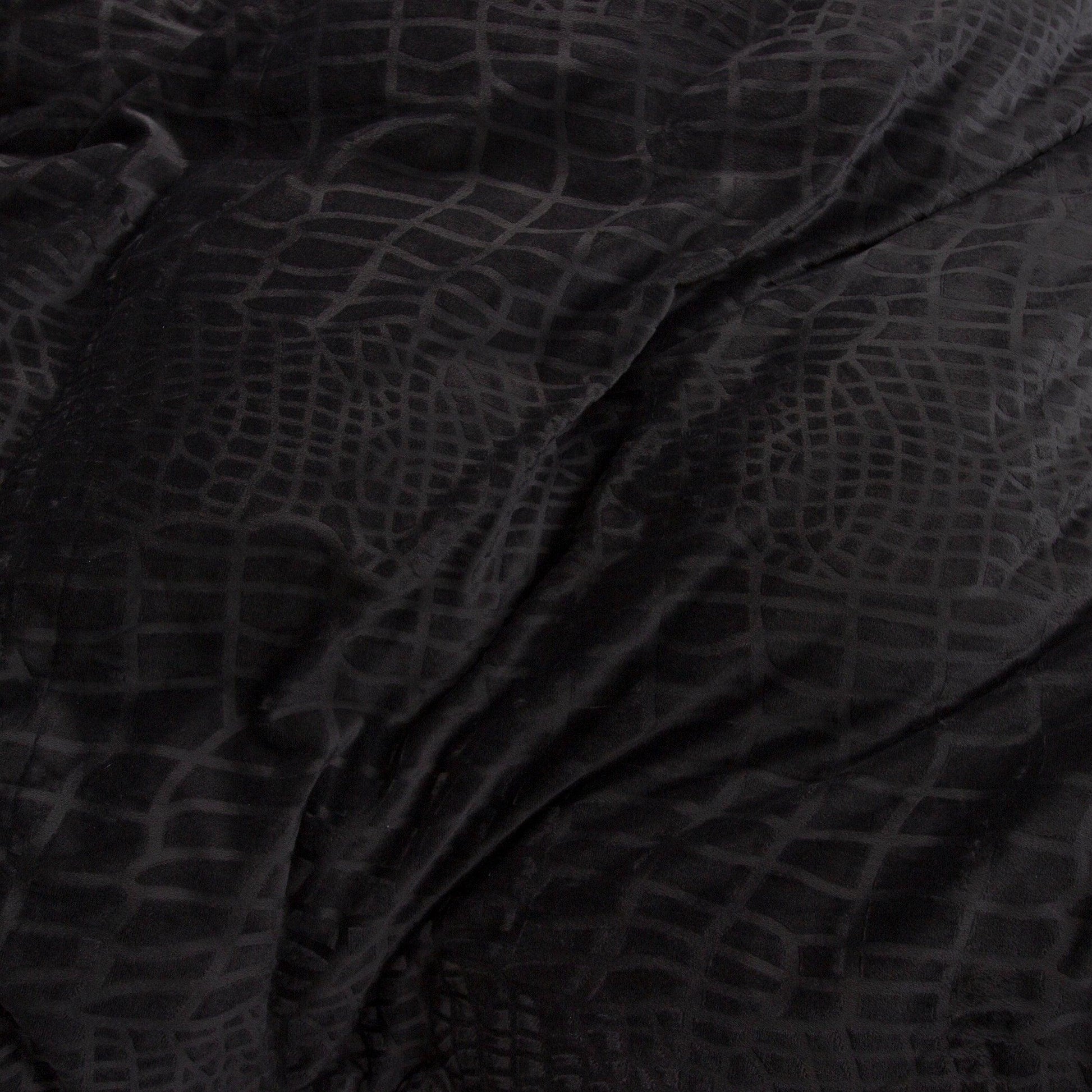 Dekbedovertrek set Velvet - Snake Skin - Jet Black - Y-NOT | be different