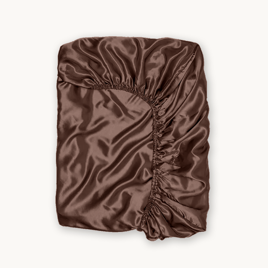 Matras Hoeslaken Satijn Luxurious Brons