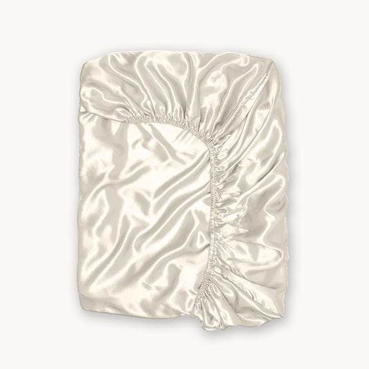 Matras Hoeslaken Satijn Chique Creme