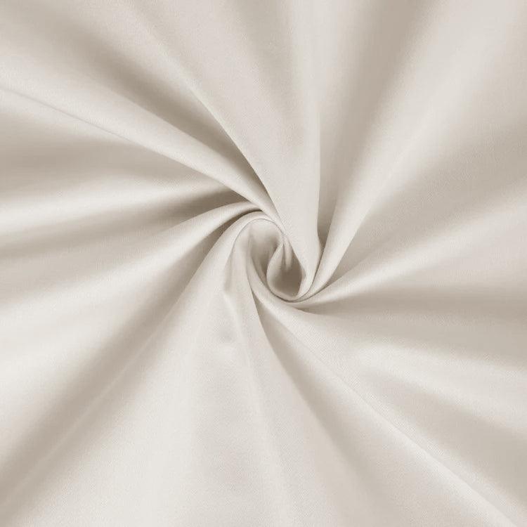 Topper Hoeslaken Katoen Satijn Premium Pearl White