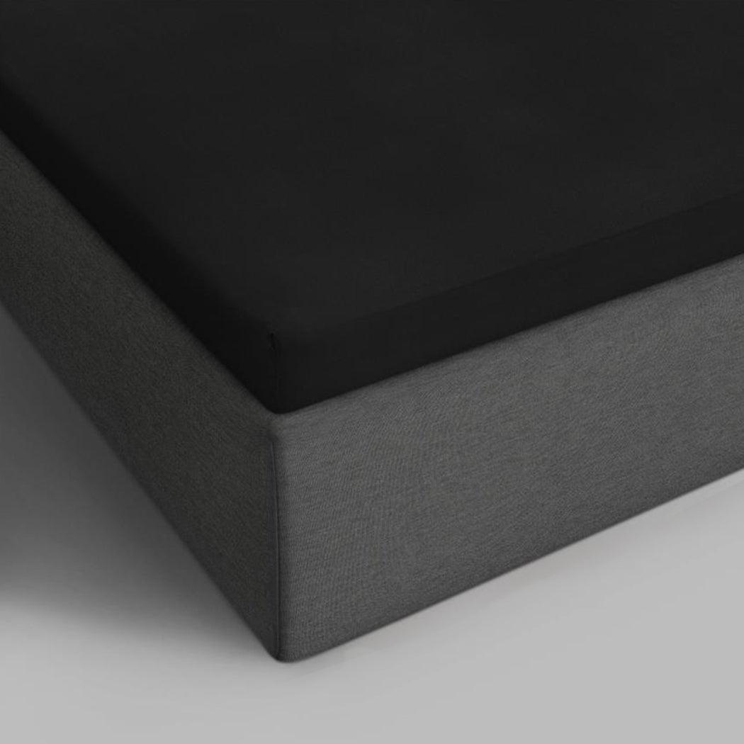 Katoenen Topper Hoeslaken Black - Y-NOT | be different
