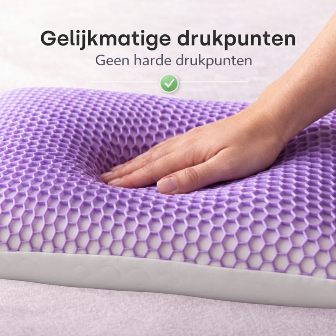 Detail van de Airflow ventilatiekanalen in het Y NOT Dreampillow kussen