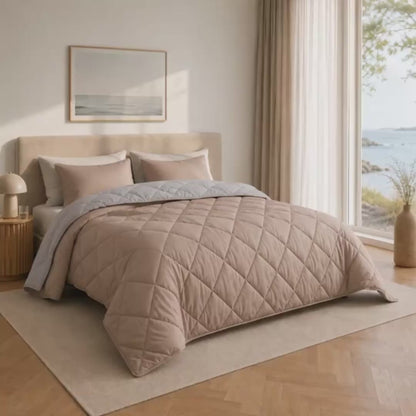 Y-NOT Zomerdekbed Light Grey / Taupe