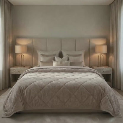 Y-NOT Velvet Designer Dekbed Taupe