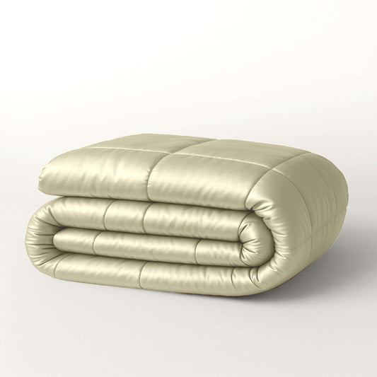 Dekbed Zonder Overtrek Satijn  Pearl White